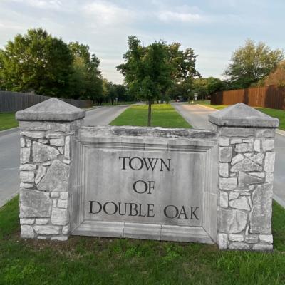 Double Oak Monument Sign