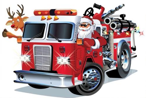 FD Santa Fire Truck