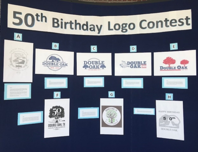 50th Birthday Logo Contest Submissions Chart