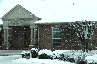 Double Oak Town Hall Snow Picture