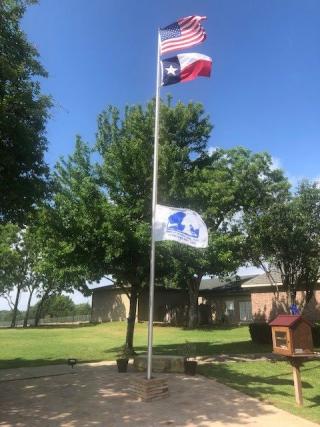 Town Flag Lowered