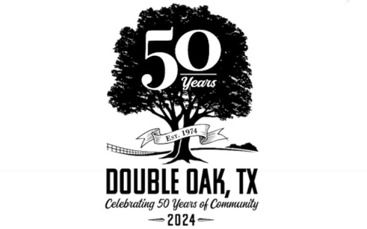 Double Oak 50th Birthday Logo