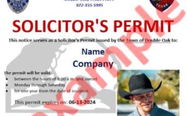 Solicitor's Permit Example Picture